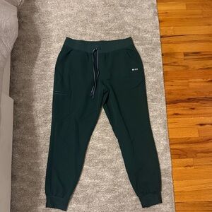 Figs Zamora Jogger Scrub Pants in British Racing Green